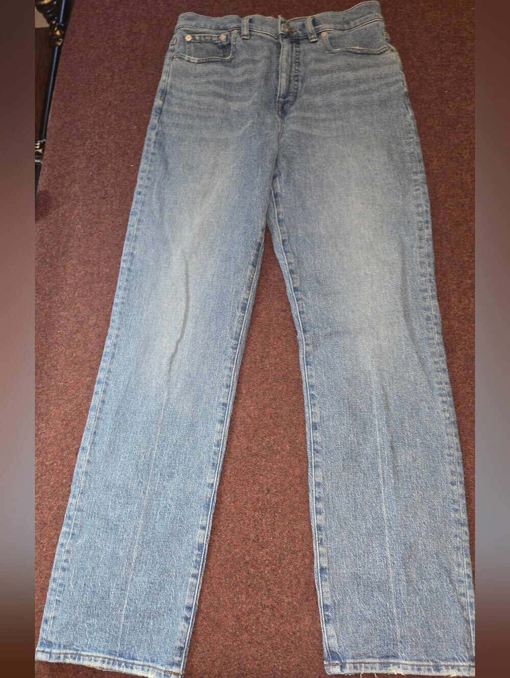 Madewell 90s Straight Jean Size 28T 28x32 Light Wash Denim